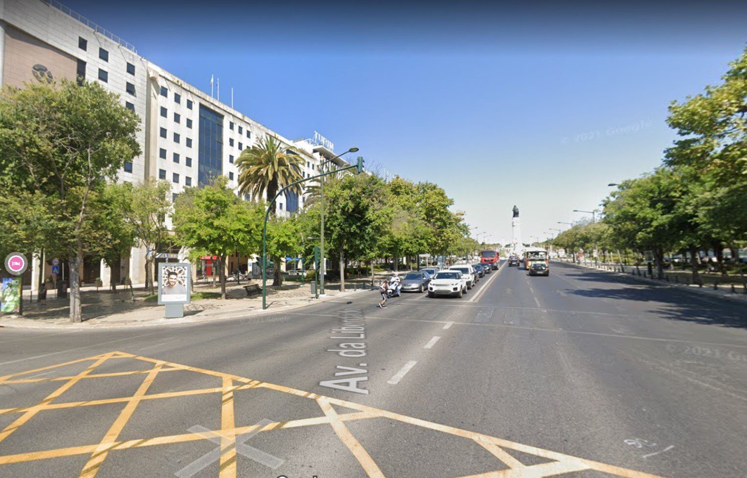 Avenida da Liberdade, Lisboa — vista para o Marquês de Pombal